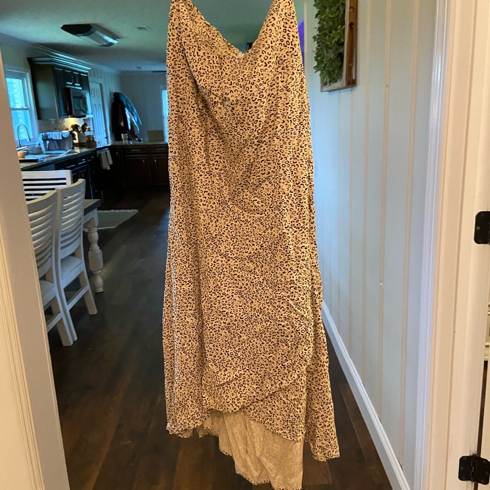 Faux wrap skirt